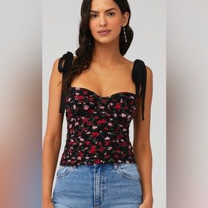 For love and lemons corset floral top